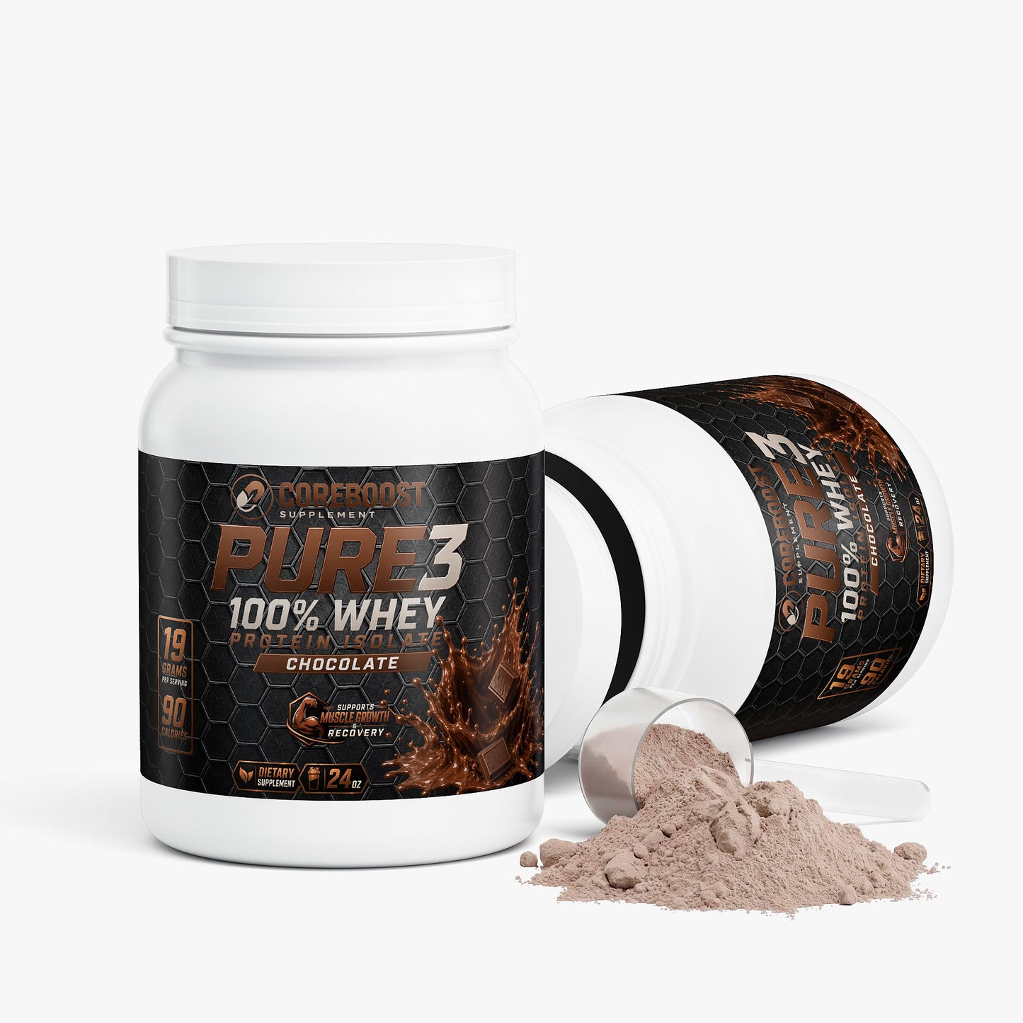 Pure3 100% Whey Protein Isolate (Chocolate)