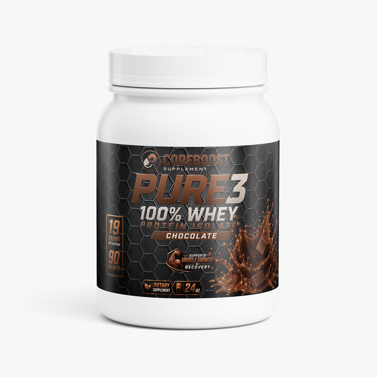 Pure3 100% Whey Protein Isolate (Chocolate)