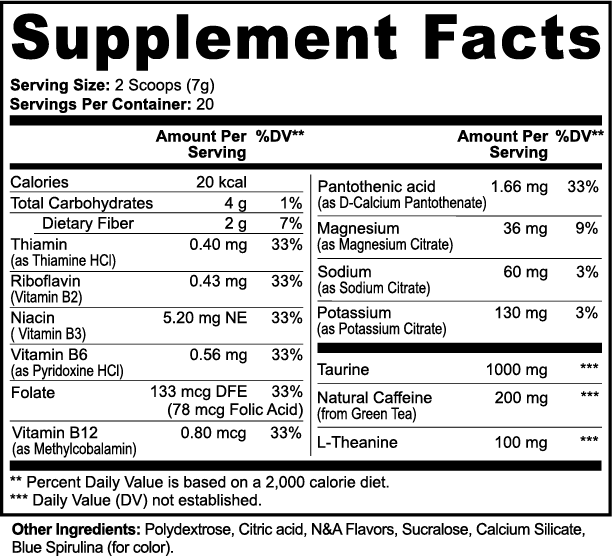 Pre Workout Powder (Cotton Candy)