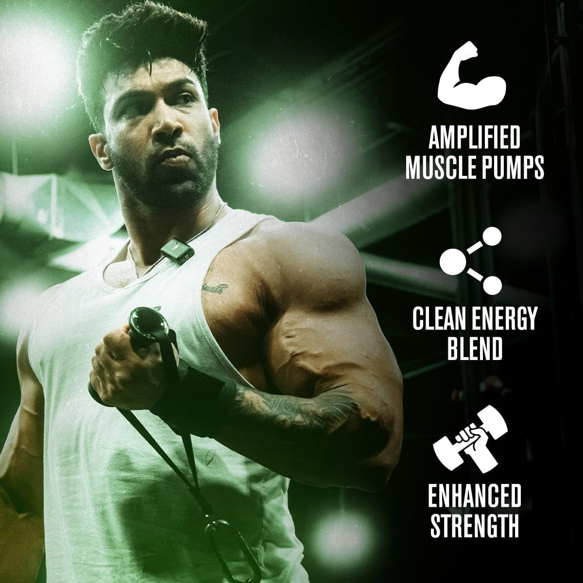 NITROSURGE Pre Workout Supplement - Endless Energy, Instant Strength Gains, Clear Focus, Intense Pumps - NO Booster & Powerful Preworkout Energy Powder - 30 Servings, Pineapple