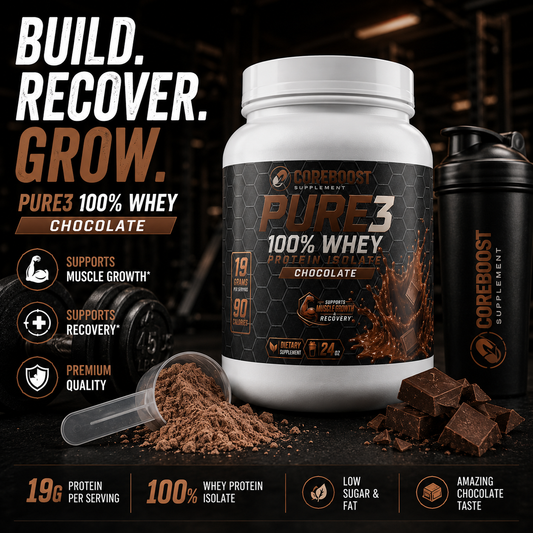 Pure3 100% Whey Protein Isolate (Chocolate)