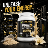 Pure3 100% Whey Protein Isolate (Vanilla)