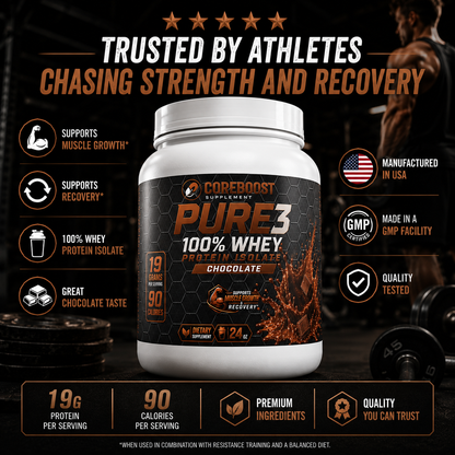 Pure3 100% Whey Protein Isolate (Chocolate)